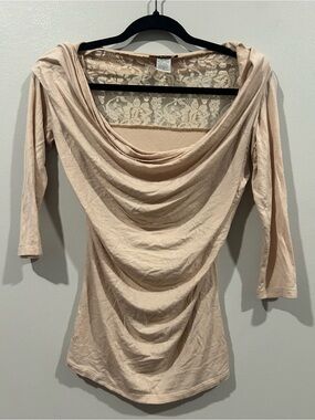 Deb Lace-Back Top in Blush Pink